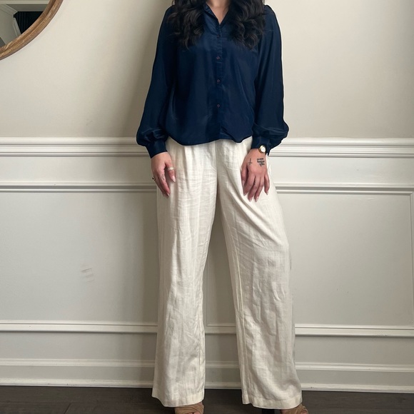 80s vintage Gianna navy blue button down blouse 🍰🍰 - Picture 8 of 8